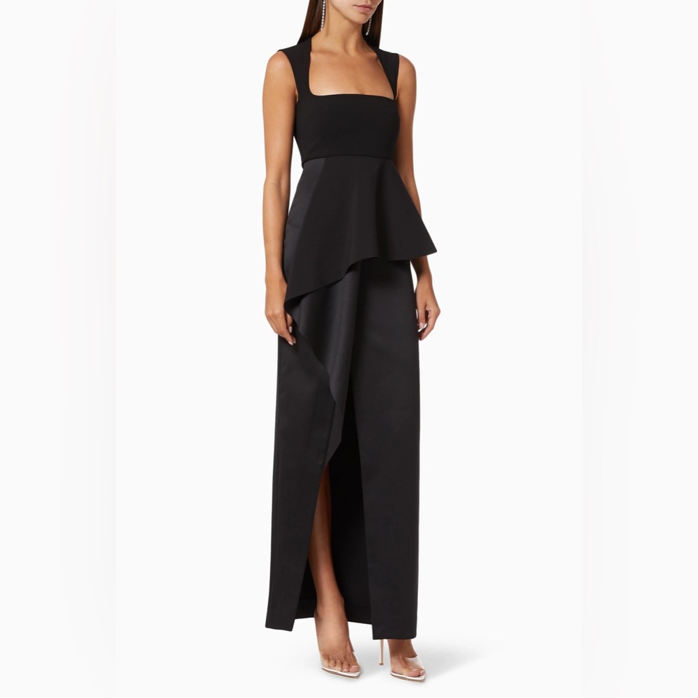 SOLACE London Ally Maxi Dress in Black